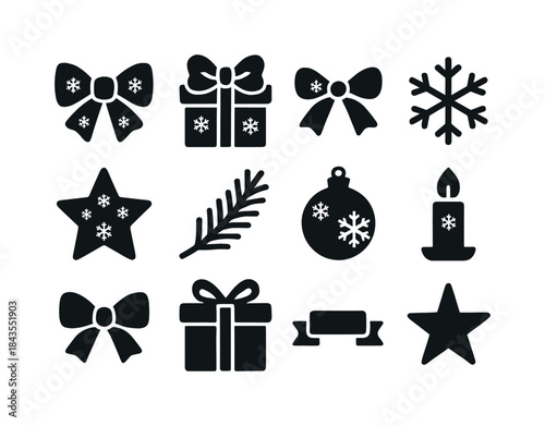 Festive Napkin Icons. Festive napkins folded into creative shapes. Line outline icon set of Festive napkins