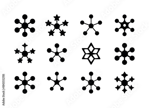 Star Cluster Icons. Star clusters. Icon set. Set Logo of star cl