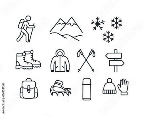 Seasonal Horizon Icons. Seasonal horizon icons. Filled icon set of seasonal horizon icons: rising sun, setting