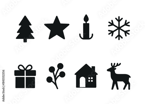 Urban Party Icons. Urban party remnants. Filled icon set of urban party remnants: crushed cup, torn streamer,