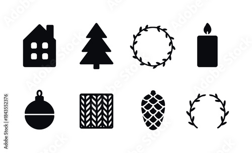 Midnight City Icons. Midnight city vibes. Filled icon set of midnight city vibes: quiet alley, flickering