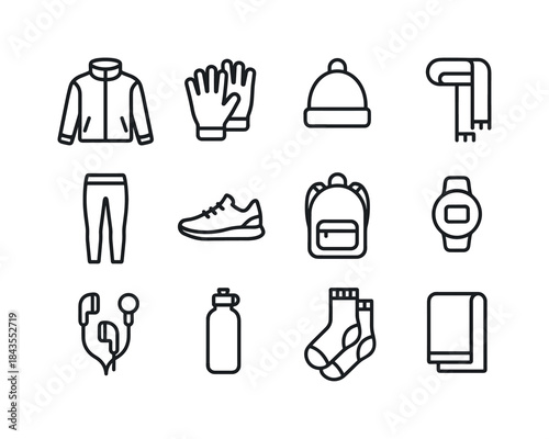 Christmas Icon Set. Christmas mood symbols. Filled icon set of christmas mood symbols: star, bell, ornament,