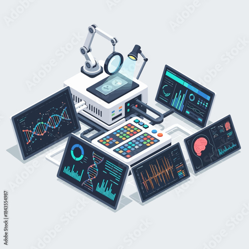 Advanced Scientific Research Laboratory Equipment Setup.