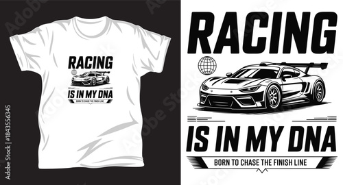 Car graphic vector t shirt design print