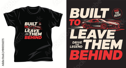 Car graphic vector t shirt design print