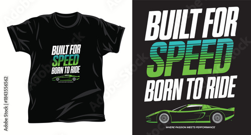 Car graphic vector t shirt design print