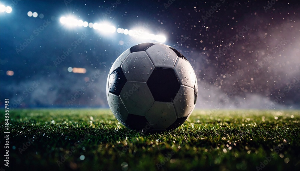 Fototapeta premium soccer ball on grass