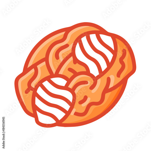 Graphic representation of Chinese cabbage against white background