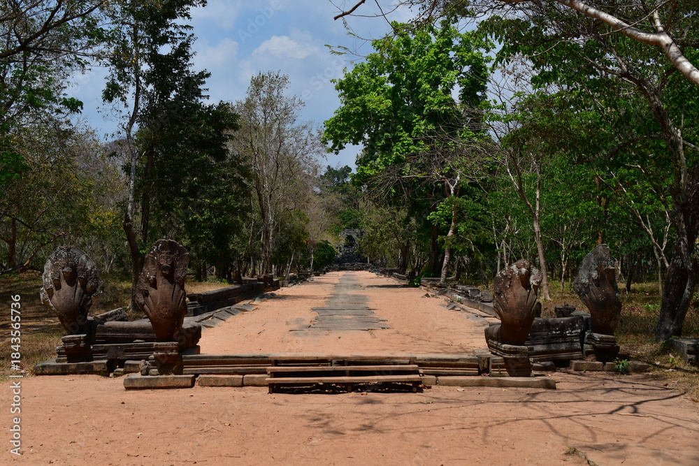 Fototapeta premium カンボジア シェムリアップ遺跡群 ベン・メリア