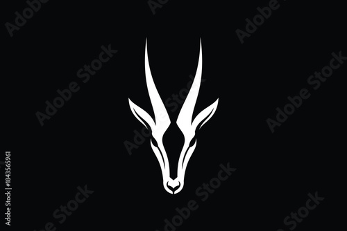 antelope logo vector illustration logo template
