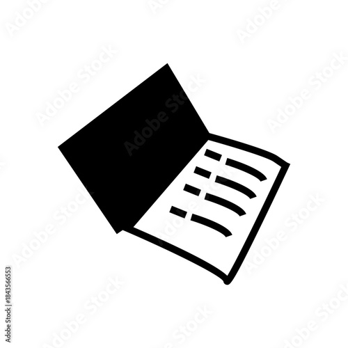 wishlist paper vector illustration icon