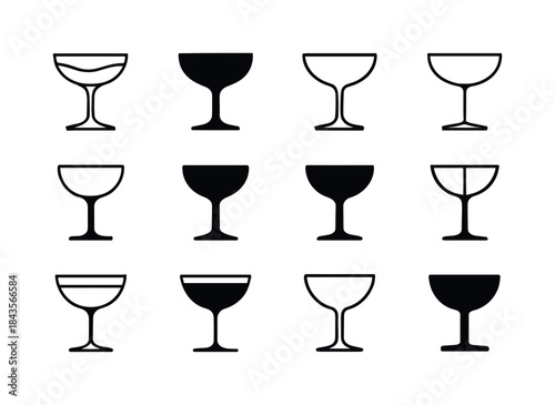 Spirit Logo Variations. spirits on display in a bar. Icon set. S
