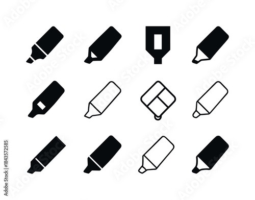 Study Materials Logos. Study materials. Icon set. Set Logo of St