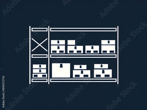 warehouse icon solid style, warehouse storage building icon, logistics supply warehouse symbol, industrial depot warehouse illustration, shipping storage center icon, inventory logistics warehouse ico