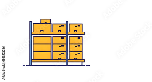 warehouse icon vector illustration, warehouse facility icon design, logistics storage warehouse symbol, industrial building warehouse icon, shipping warehouse flat icon, inventory storage facility ico