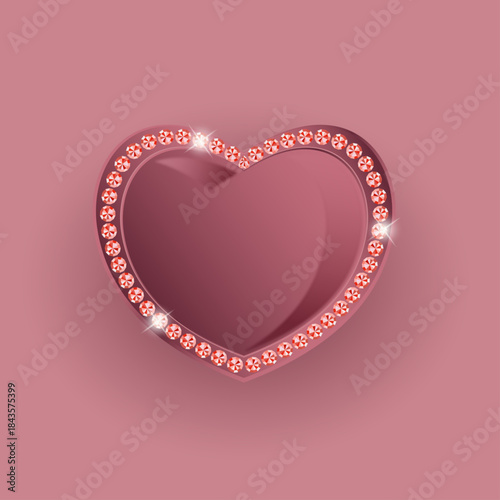  Valentine's Day card with heart.