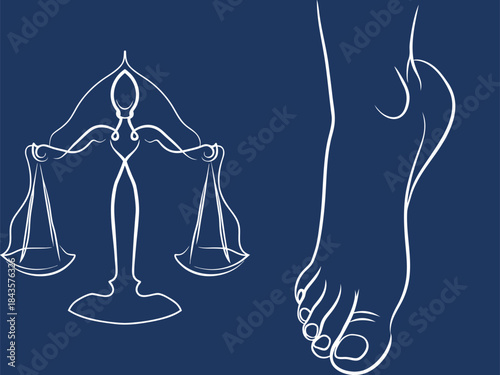 Continuous line art for business concepts