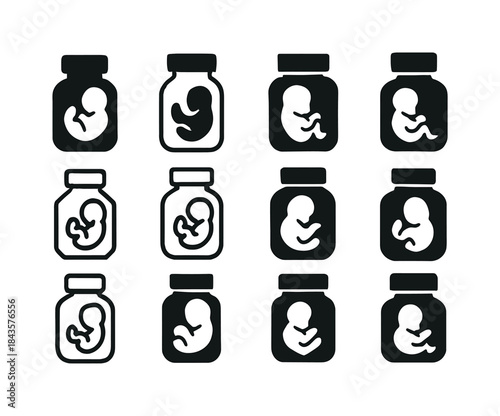 Prenatal Care Icons. prenatal care. Icon set. Set Logo of prenat