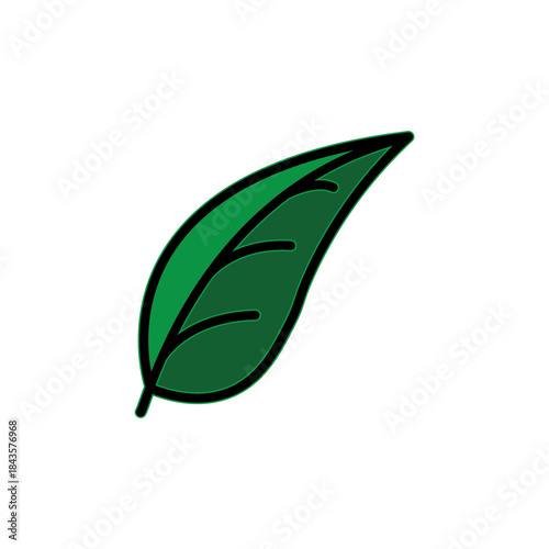Leaf icon. Green leaf vector collection. Ecology, environment, and nature symbols. Bio, organic, and vegan signs. Plant sprout logo elements for eco-friendly products.