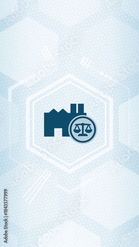 Commercial Law Vector Graphic - Corporate Legal Regulations and Business Justice svg