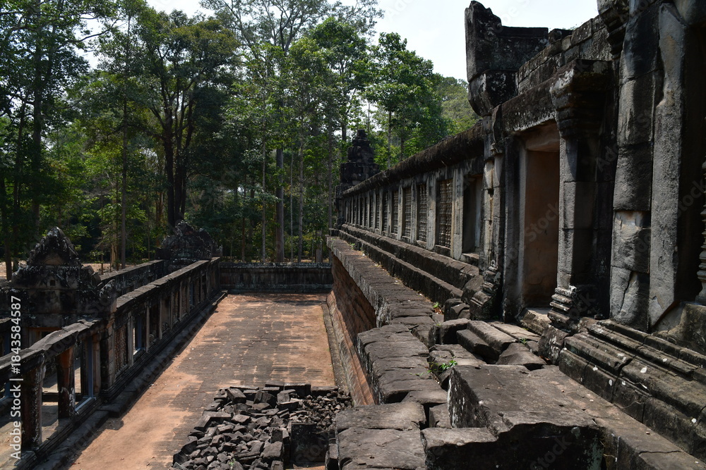 Fototapeta premium カンボジア シェムリアップ遺跡群 タ・ケウ