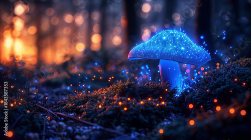 Enchanting Glow: Bioluminescent Botanical Beauty