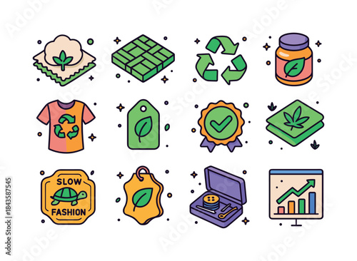 Eco Fashion Icons. Sustainable Fashion and Eco-Friendly Material