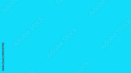 Blue сircles with soft shadows on blue background in 4K