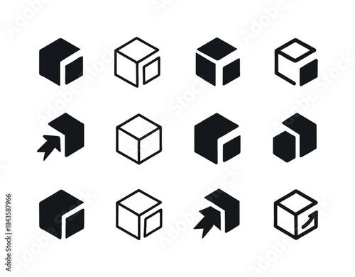 Transformation Icon Set. Transformation. Icon set. Set Logo of T