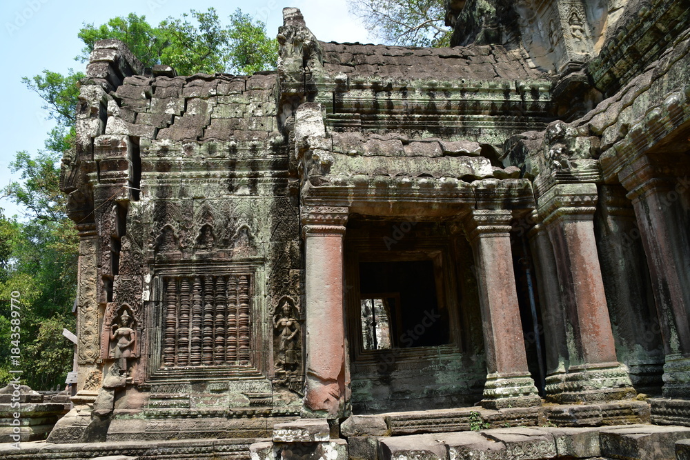 Naklejka premium カンボジア シェムリアップ遺跡群 タ・プローム