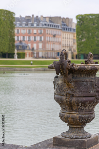 Versailles France park pond urn
