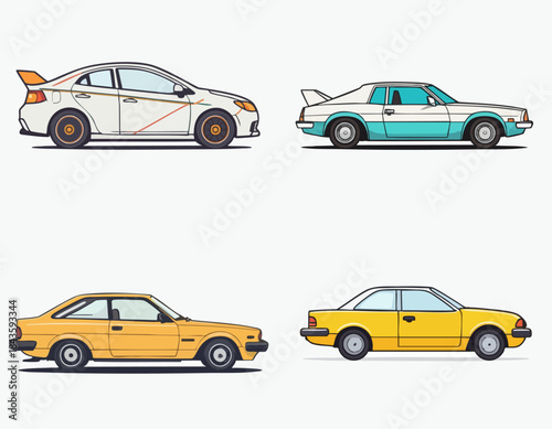 set of car icons