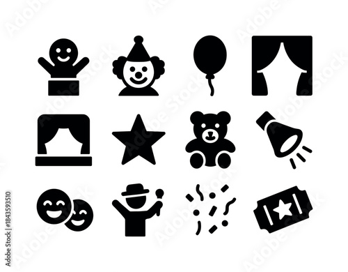 Children's Show Icons. Children