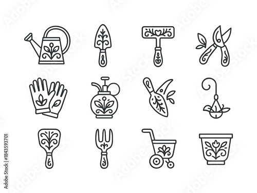 Ornate Gardening Tools. Using decorative gardening tools for out