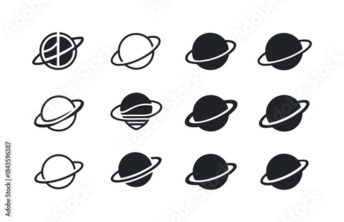 Space Exploration Icons. space exploration. Icon set. Set Logo o