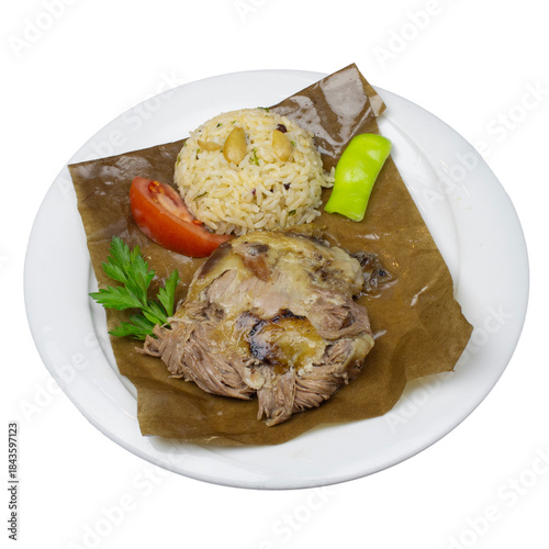 Tableau sur toile fried beef with rice, Konya fırın kebabı