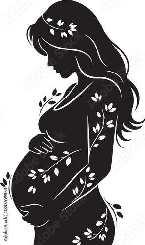 Floral Pregnancy Silhouette – Celebration of Motherhood
Expecting Mother with Flowers – Elegant Maternity Art
Motherhood Bloom – Pregnant Woman Floral Silhouette