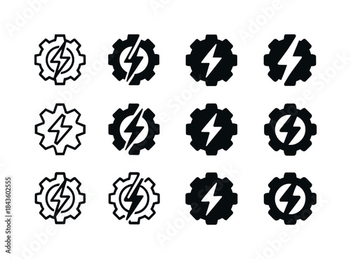 Production Cost Logos. Cost of production. Icon set. Set Logo of