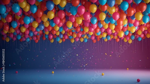 birthday background theme bright colors