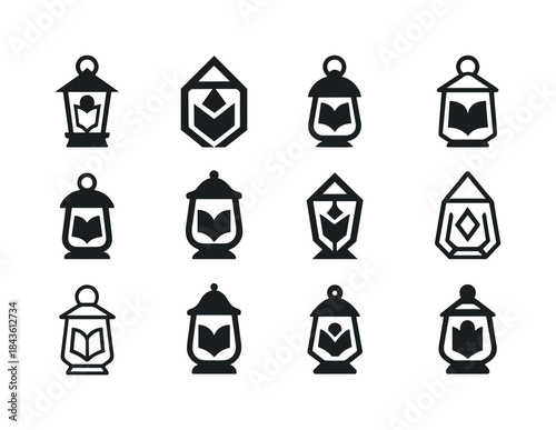 Iconic Book Logos. Self-published books and indie authors. Icon