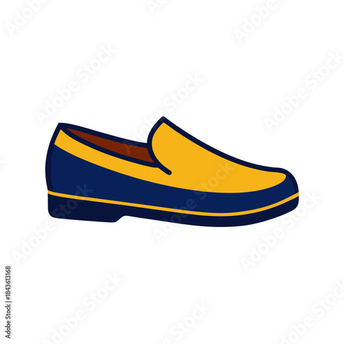 casual loafers vector clip art for web and graphic design