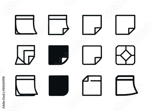Study Icons Collection. study materials. Icon set. Set Logo of s