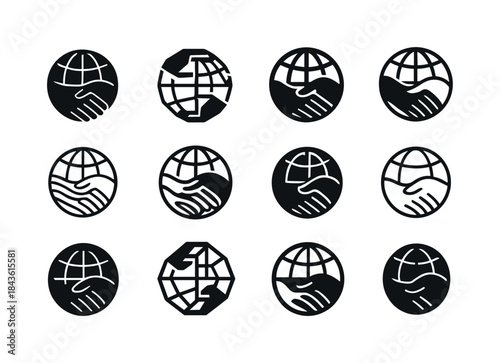 Inclusive Design Icons. Inclusive Design. Icon set. Set Logo of