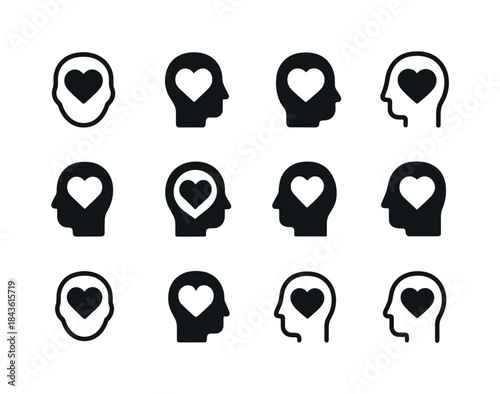 Emotional Logo Variations. Emotional Check-ins. Icon set. Set Lo