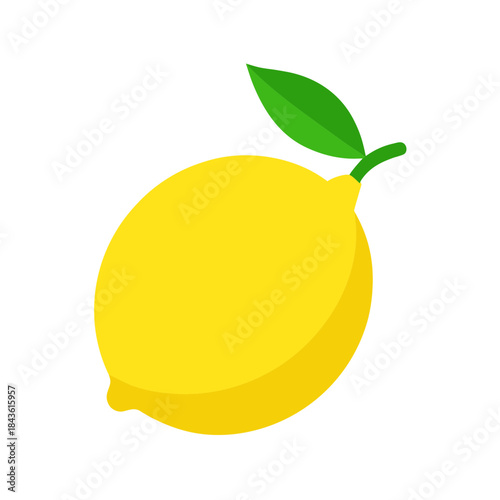 vector clip art lemon on white background for web and graphic design