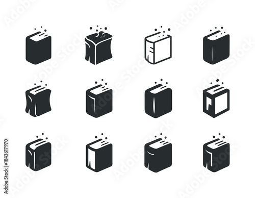 Dusty Tome Icons. dusty tome. Icon set. Set Logo of dusty tome: