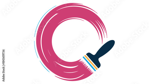 Painting a vibrant circle