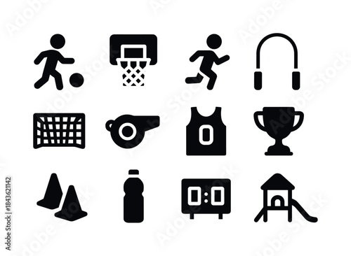 Children's Sports Icons. Children