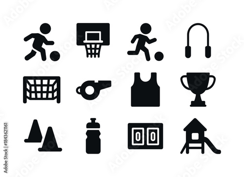 Children's Sports Icons. Children
