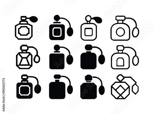 Fashion Logo Icons. fashion blogger. Icon set. Set Logo of fashi